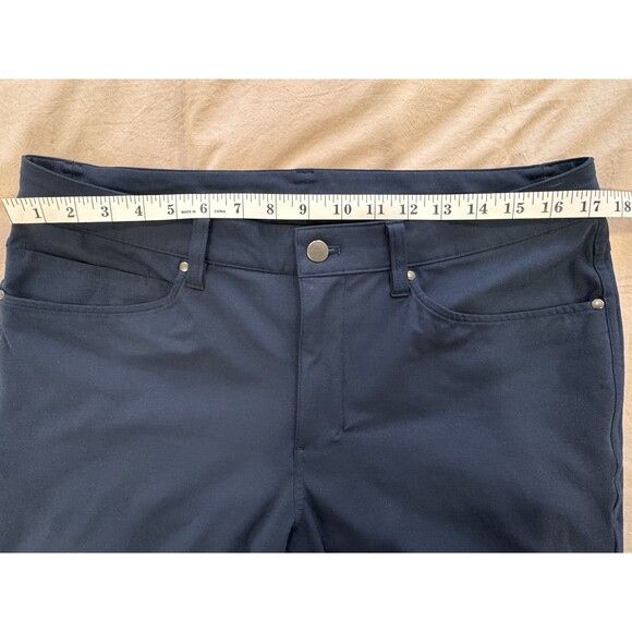 Lululemon Mens Size 33 ABC Slim-Fit Pant Warpstreme Vapor Size True Navy Luxury - Picture 5 of 10